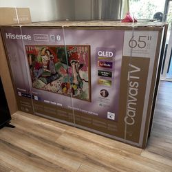 🔥🔥Hisense 65-Inch Class QLED 4K S7N CanvasTV smart TV Brand New