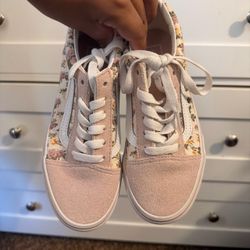 3Y Vans Old Skool Floral Low-Top Sneakers