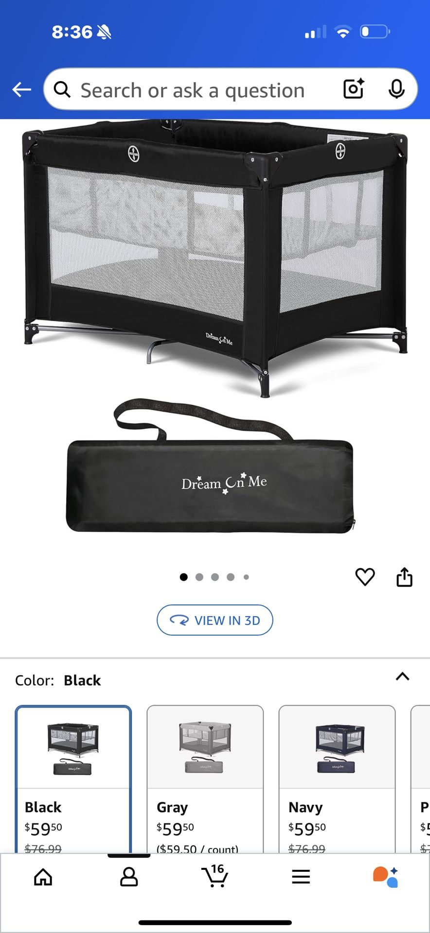 Mini Play Pen/ Bassinet