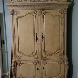 French Provencial Armoire 