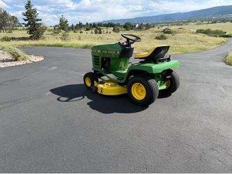 John Deere riding lawnmower
