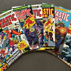 8 Issues Fantastic Four 1970’s Marvel 130 133-139 Jim Steranko Thundra Dr Doom VG To Fine+