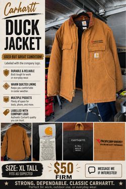 Carhartt Duck Jacket XL Tall
