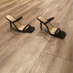Anne Michelle Black Heels Size 6