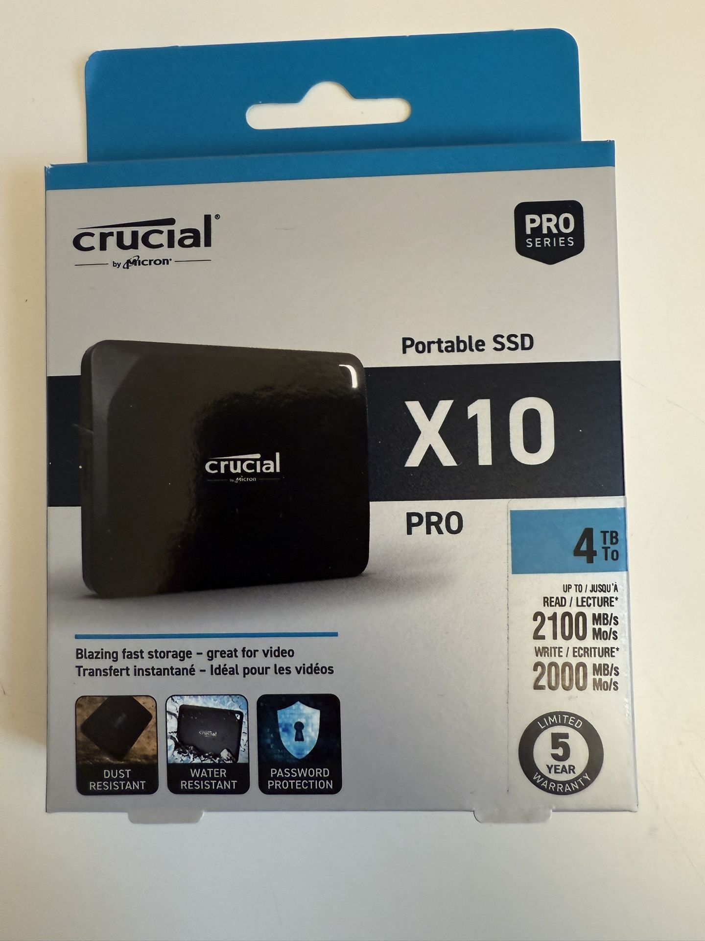 Crucial X10 Pro 4TB Portable SSD