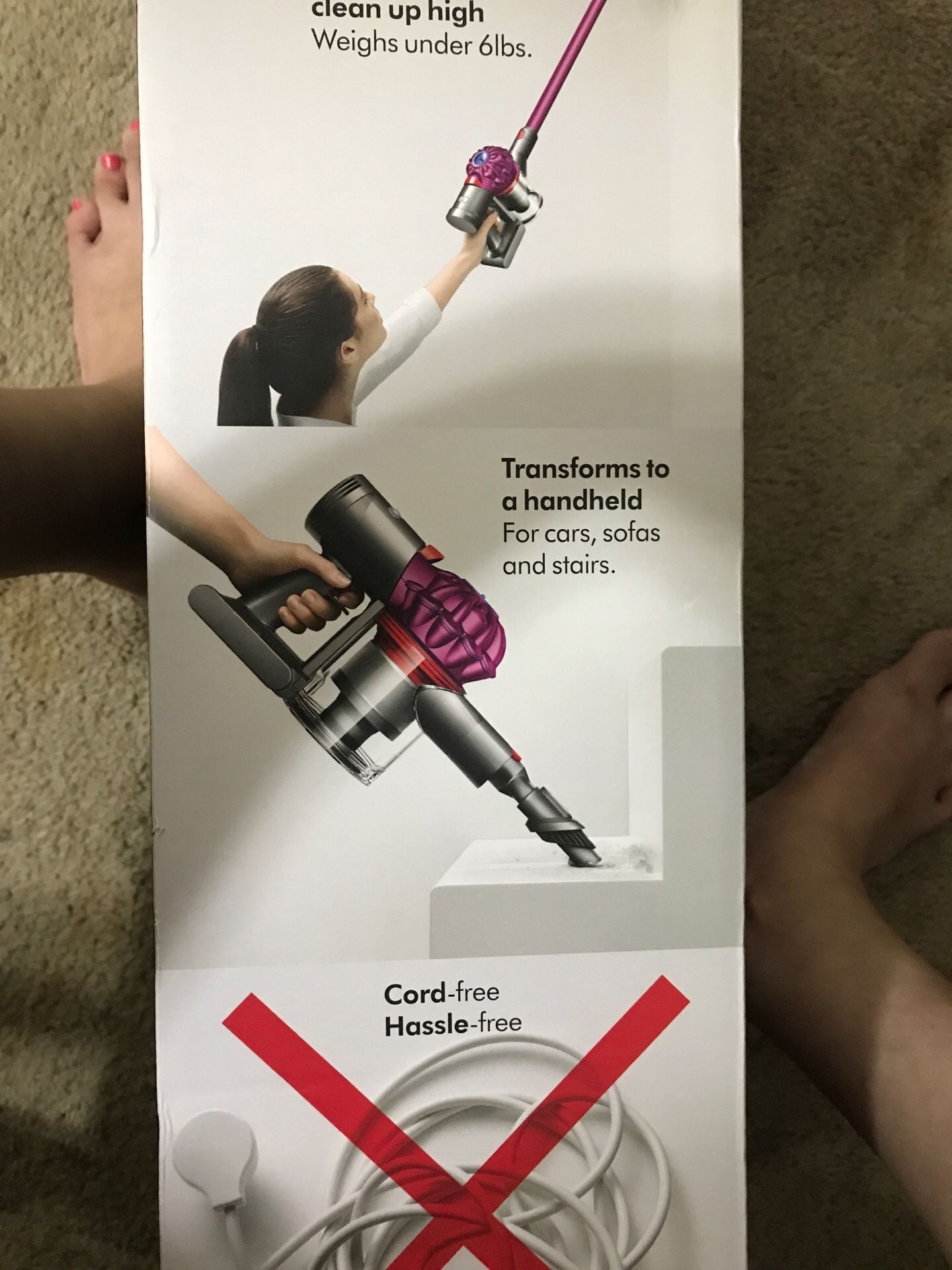 DYSON V7 MOTÖRHEAD VACUUM cord free and hassle free powerful suction