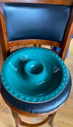 Terra cotta chips and dip serving tray