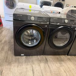 Samsung black washer and dryer set electric