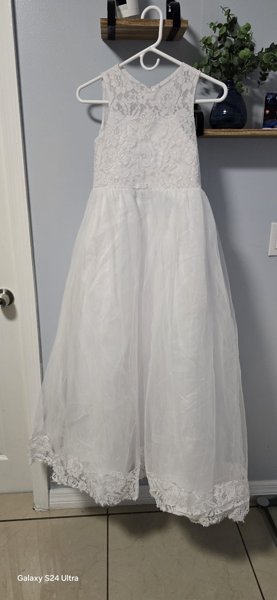 Traje Blanco De Niña
