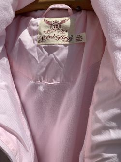 Faded Glory Light Pink Coat & Old Navy Scarf, XL NWT