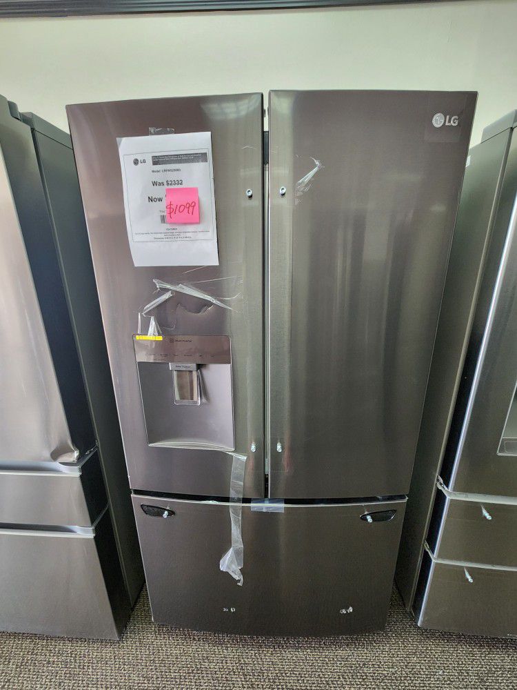 LG 29cu.ft FRENCH DOOR Refrigerator With Bottom Freezer 1 YEAR WARRANTY INCLUDED 0% INTEREST AVAILABLE 