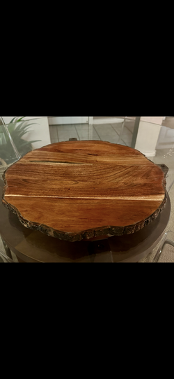 XL denali wood Lazy Susan, Beautiful!