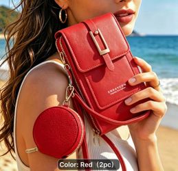 Red Shoulder Purse