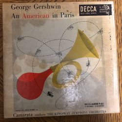Vintage George Gershwin: An American in Paris, Decca, 45 RPM 7” Record