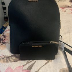 MK back pack and wallet brand new for women