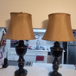 MOVING SALE Metal table lamps