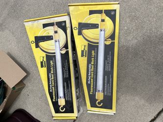 Fluorescent Cord Reel Work Lights 