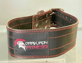 Dark Iron Fitness Leather Weightlifting Belt