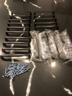 20 Black kitchen cabinet handles pulls new and used