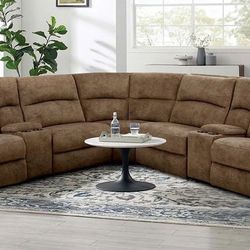 EXTRA LARGE POWER SECTIONAL RECLINER 