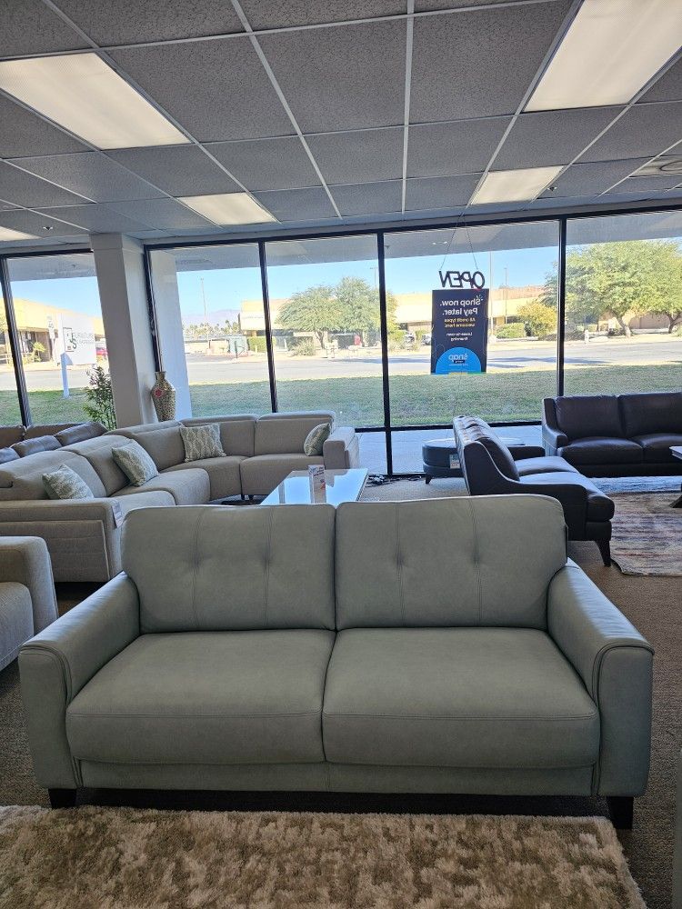 100% Leather Sofa- Ashlinn