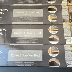 Brand New Raised Garden Beds Cedar N Metal Frame