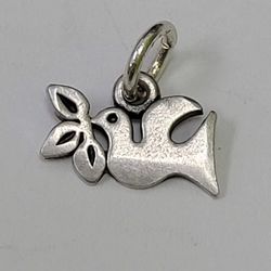 James Avery Sterling Silver Retired La Paloma Dove Pendant