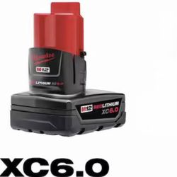 Milwaukee M12 12V Lithium-Ion XC Extended Capacity Battery 6.0Ah