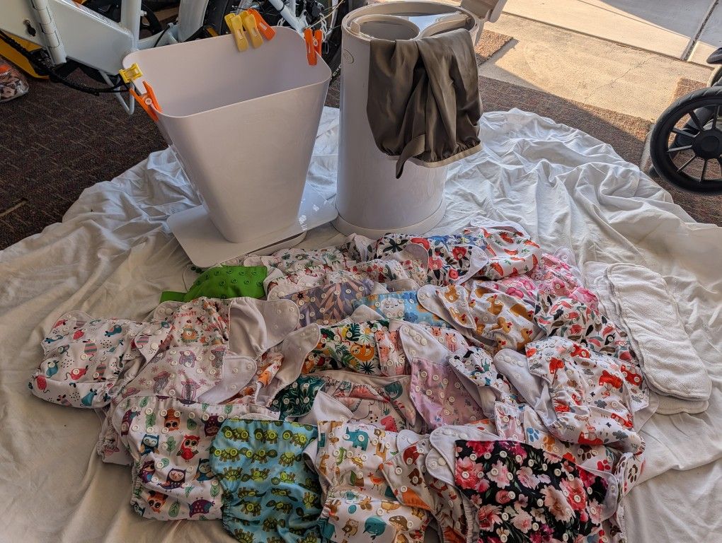 Cloth Diapers, Diaper Pail, Diaper Cleaning Toilet Accessory