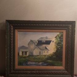 Mid Century Framed Painting