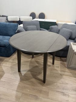 Signature Design by Ashley Shullden Drop Leaf Dining Table, 43 in, Grey Extendable drop leaves, Seats up to 4, Space-saving footprint, Hardwood solids