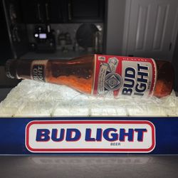 Vintage Large Bud Light Pool Table Light