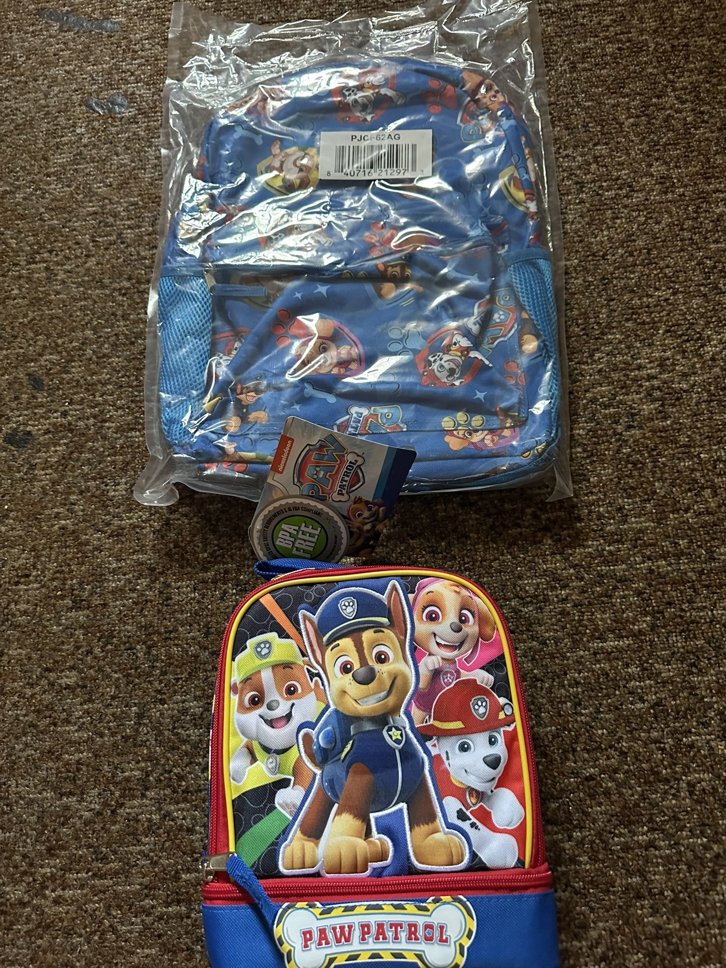 Paw Patrol Backpack And Lunch Box