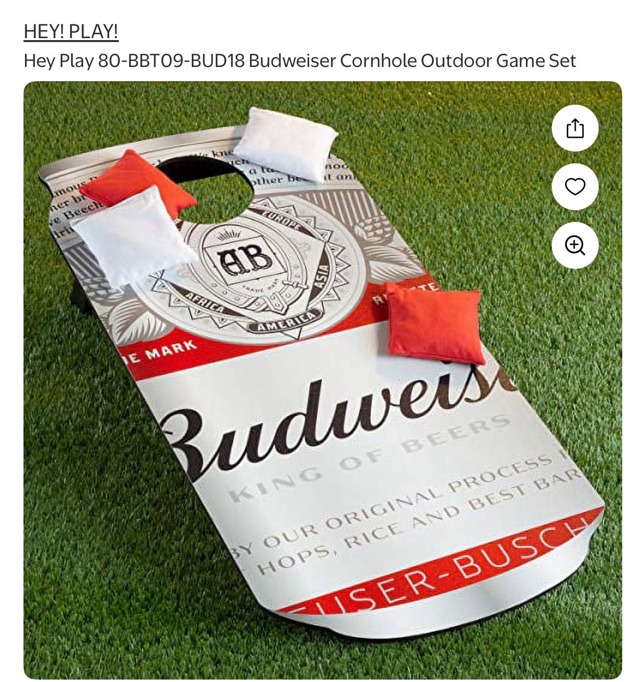 Budweiser Cornhole Game