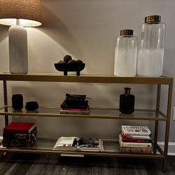 Modern Glass And Metal Counsel Table 