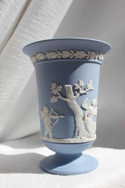 Wedgewood Blue Jasperware vase