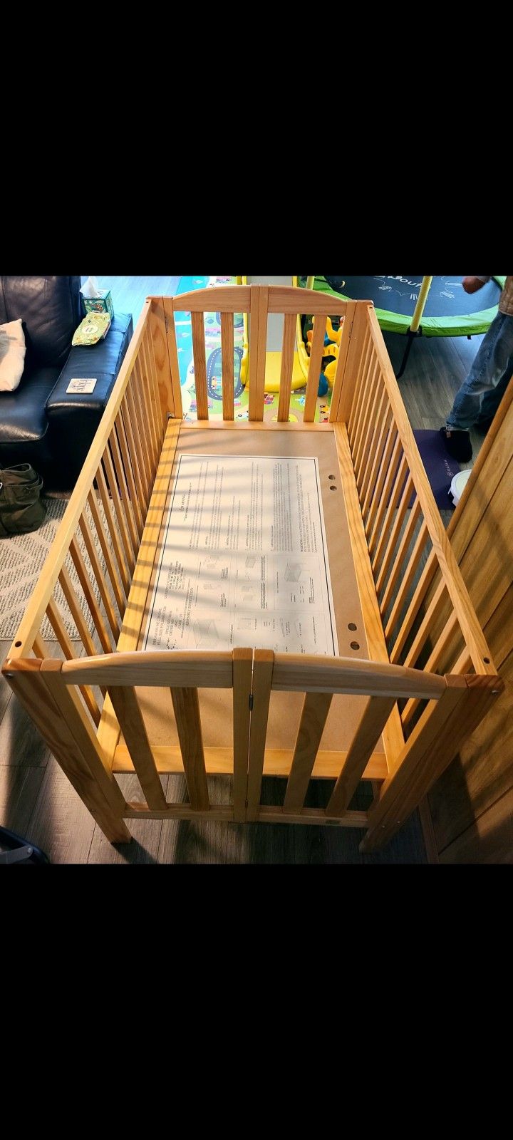 *NEW* Baby Crib By Dream On Me Full Size 2-in-1 Folding Stationary Side + Kolcraft Mattress *TOGETHER AS BUNDLE SET*