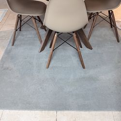 Premium Textured Area Rug in "Gray Mist"