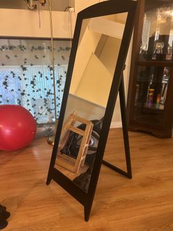 Easel Mirror Black Finish 20*56”
