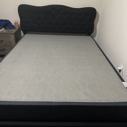 Queen Bed Frame & Box Spring 