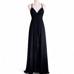 Hot Miami Styles (HMS) elegant black maxi dress