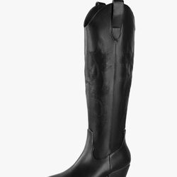 Ankis Cowboy Boots for Women Wide Calf