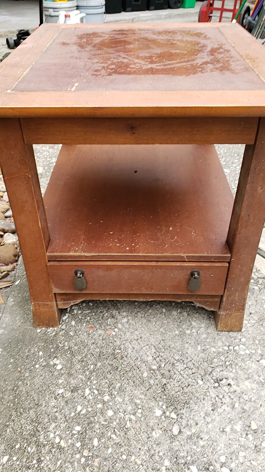 End table with drawer for $20