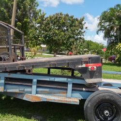 Flat Bed With Braden Winch 8ft Long X 90” Wide