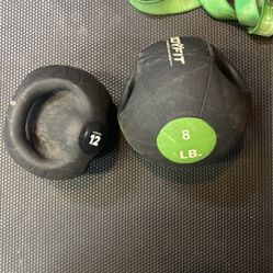 2 Nylon Kettlebells 8 And 12lbs