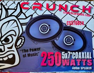 Crunch 5x7 coaxial car speakers