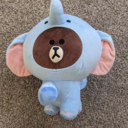 Line Friends Jungle Brown Elephant 14in Plush