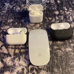 Air Pod Pros, AirPods,Apple Mouse 