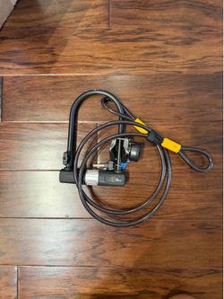 Bike U Lock with Cable