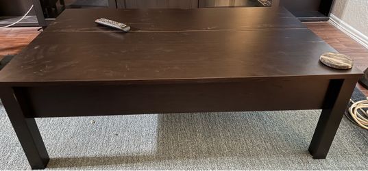 IKEA coffee table with storage